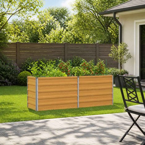 vidaXL Cama de Jardín Elevada Natural 160 x 40 x 55 cm (1/5)