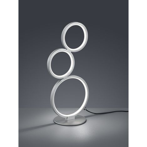 Lampada da tavolo RONDO argento Trio LED 17W 3000K