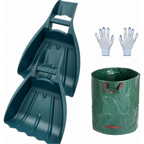 Pelle à feuilles ergonomique pour pelouse et jardin, légère et résistante en polypropylène, poignée antidérapante (1/5)