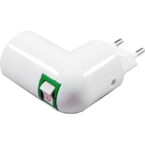 Adattatore portalampada/luce notturna da spina a presa E14 con interruttore