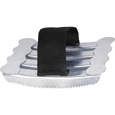 Peigne professionnel en métal avec lame de toilettage pour chevaux, pour un soin efficace. (1/5)