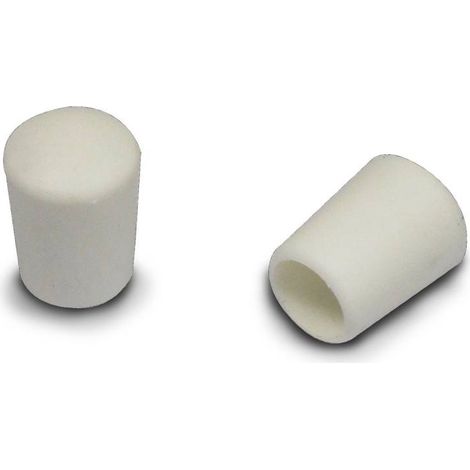 Ajile - Embout flexible enveloppant BLANC pour tube de diam. 4 mm
