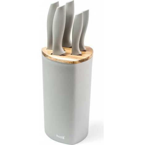 Juego de 5 cuchillos de cocina en un bloque Husla 73964 (1/4)