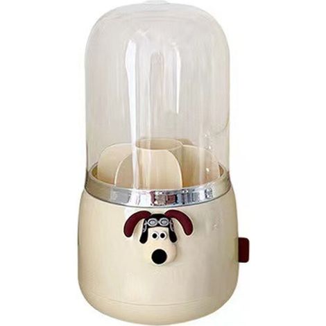 Étui de rangement pour pinceaux de maquillage rotatif 360°, boîte anti-poussière en plastique, organiseur pour pinceaux et rouges à lèvres (1/5)