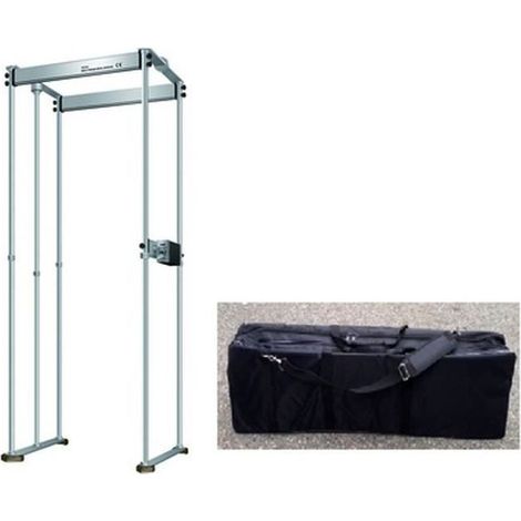Portique de sécurité - Portable - Démontable - Détecteur de métaux - Sac de transport inclus