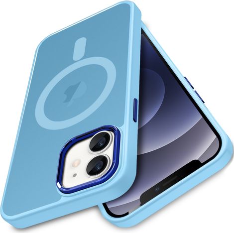 Hülle für iPhone 11 MAGMAT MAGSAFE HÜLLE RÜCKSEITE BLAU + GLAS (1/5)