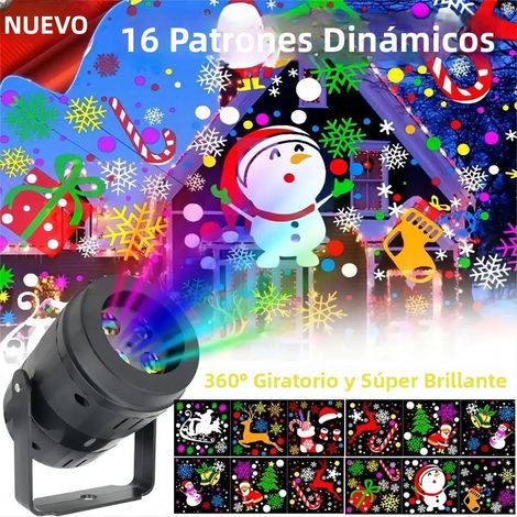 Projecteur de Noël, 16 motifs, veilleuse LED, télécommande incluse. (1/5)
