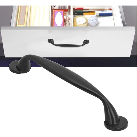 Poignées en alliage de zinc noir, poignées de quincaillerie pour meubles de style américain, poignées de tiroir, poignées de porte de placard et poignées modernes de style chinois. (1/5)
