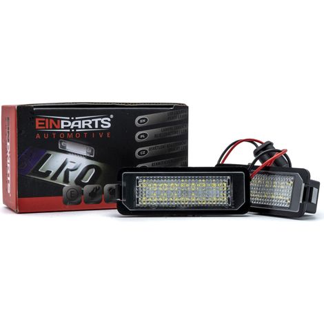 Luces LED para matrícula 6000K Blanco frío 12V Canbus para VW Saveiro 2005-2013, Gol 2004-2010, Fox 2005-2012 (1/5)