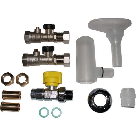 Wolf Set di collegamento CGS-2 AP incl. rubinetto KFE e sicurezza termica, 2072338