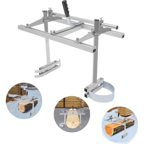 Motosierra, ajustable para sierras de 14" a 24", espesor de corte de 1/2" a 13", peso 7 kg, aleación de aluminio resistente, conexión de tornillo para mayor estabilidad. (1/5)