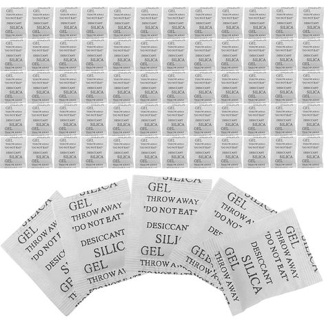 600 Pièces Sachets Gel Silice Mini pour Laboratoire Absorbeur Humidité Compact pour Équipements Sensibles Outils et Stockage Alimentaire Contrôle de Humidité (1/5)