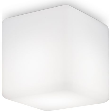 Plafoniera Moderna Luna Alluminio Bianco 1 Luce E27 (1/3)