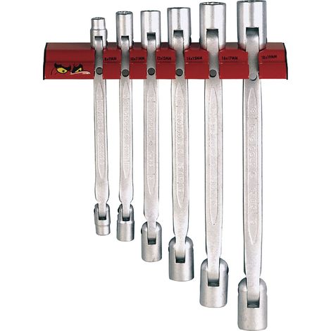 Jeu de clés flex 6 pcs murale Teng Tools WRDF06