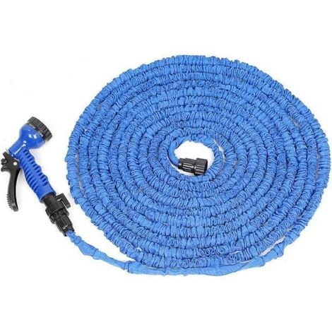 Tuyau d'arrosage extensible - 10-30M - Bleu - 8mm - 10 bar (1/2)