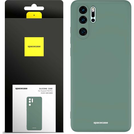 Étui en silicone Spacecase pour Huawei P30 Pro vert foncé (1/5)
