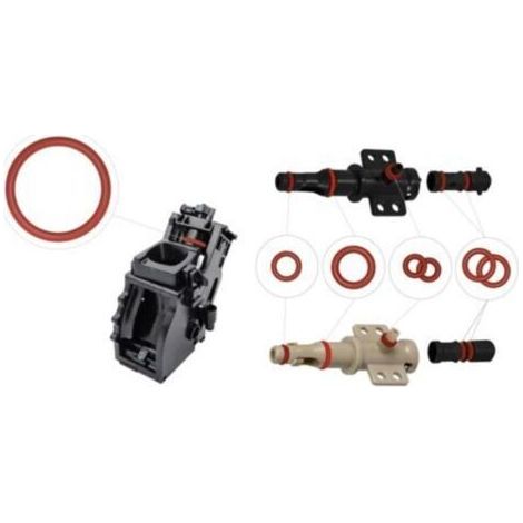 O-Ring Maintenance Kit for Support Valve, Brew Group, Drain Valve Compatible with Phillips Saeco Spidem Gaggia (7 O-Rings) (1/5)