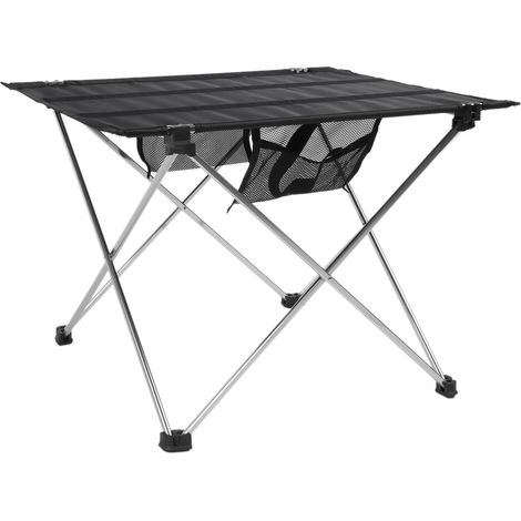 Table de pique-nique pliante portable en tissu, idéale pour le barbecue et les pique-niques en plein air (S)