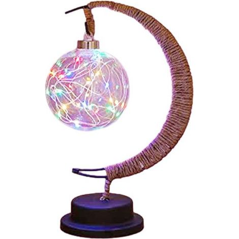 1 Lampe Lune, Lumière Chaude, 7 Couleurs, Suspension Réglable, Chambre Enfant (1/4)
