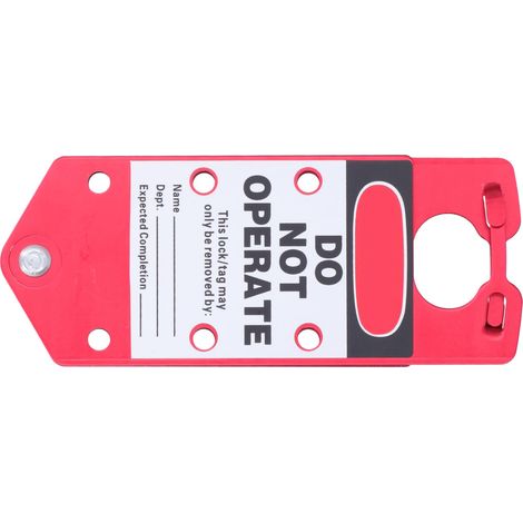 Mors de verrouillage portable à point de contrôle, étiquette répétable, moraillon de consignation poreux