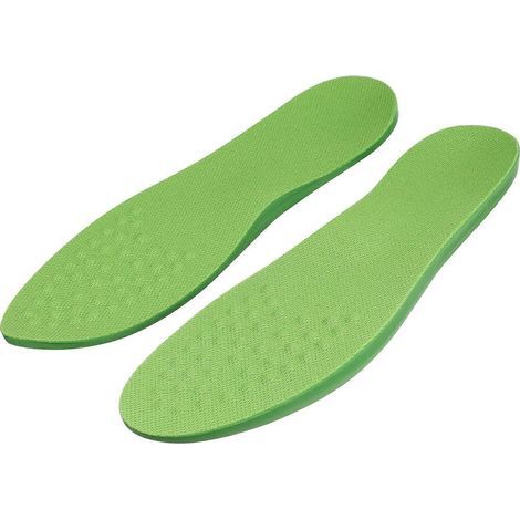 Paar Korrektursohlen für O-Beine, aus Polyurethan, für Stephexody, Beinkorrekturpolster, Größe L (41–43). – 26,30 x 8,60 x 1,40 cm – Grün (1/4)
