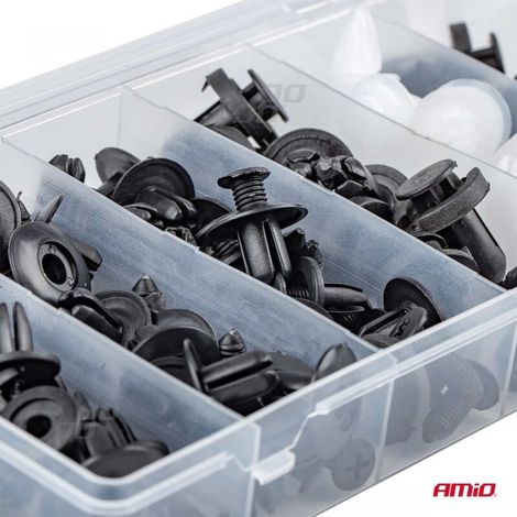 Goupilles de voiture, clips, lot de 100 AMIO-02830 (1/4)