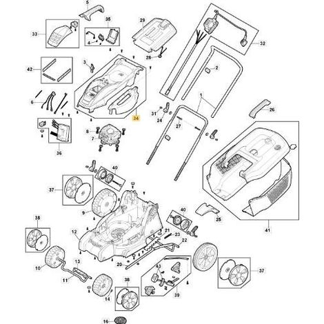 KIT COVER ESTETICHE E 340 Li 40 ORIGINALE STIGA - 118811042/0