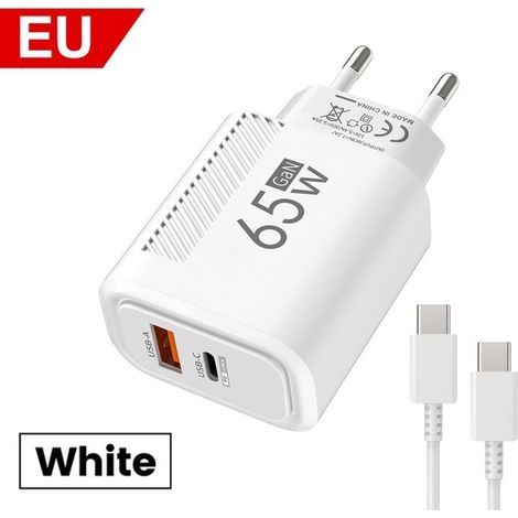 65W GaN USB Typ-C Schnelllade-USB-Wandladegerät für iPhone 16, Xiaomi, Samsung, Huawei, Typ-C-PD-Adapter (1/5)
