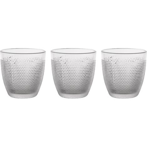 Set 3 Bicchieri da Tavola in Vetro Trasparenti Granny 260 cc (1/2)