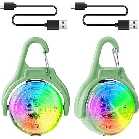 Luce per animali domestici, adatta ai collari per cani, 4 modalità di lampeggio, ciondolo luminoso ricaricabile tramite USB, ideale per animali domestici, passeggiate notturne, campeggio, impermeabile (1/5)
