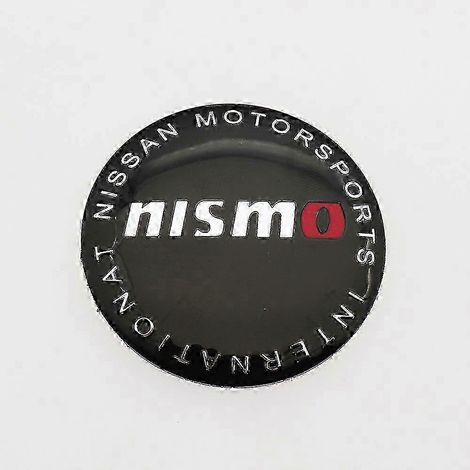 4 Stück 60 mm Nismo GTR Logo Auto-Radnabenkappen Felgen-Nachrüstung Emblem-Abdeckungen Auto-Dekorations-Emblem-Aufkleber RC 25-26 (1/2)