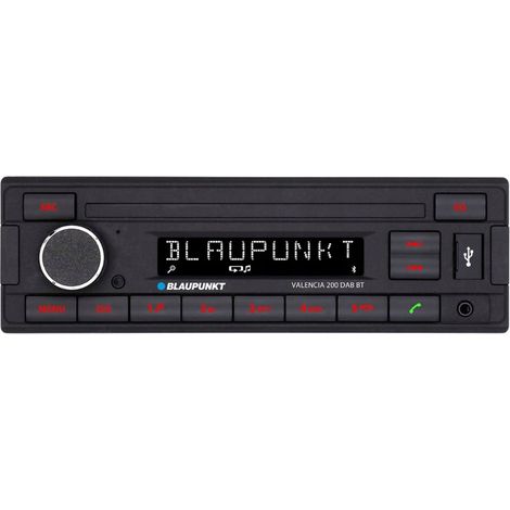 Radio para coche Blaupunkt Valencia 200 DAB con Bluetooth, MP3, USB y entrada AUX. (1/2)