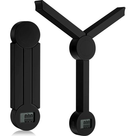 Balance de Cuisine Numérique Pliable, Balance Alimentaire Précise Portable Compacte avec Écran LCD, Arrêt Automatique et Fonction Tara, pour Régimes Sains (Noir) (1/5)
