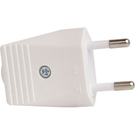 Eurostecker weiß 10A 250V Geradeausgang