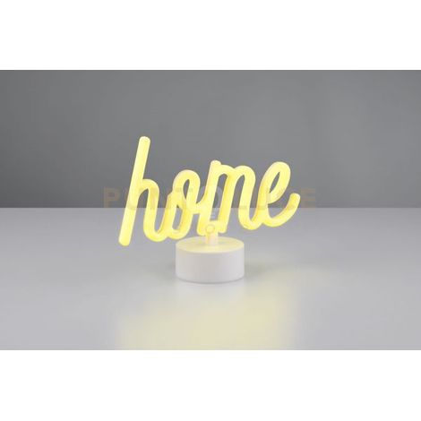 CASA LAMPADA DA TAVOLO LED SCRITTA HOME H. 17CM LED 1W