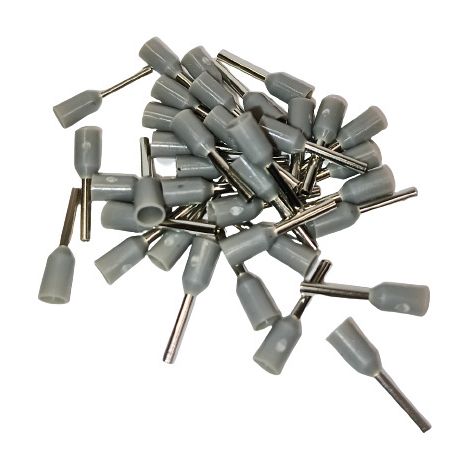 100 unidades de casquillo aislado E0.75/8mm 0.75mm2 gris E7508 Elpromet 0200 (1/2)