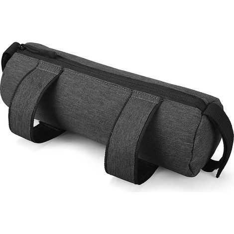 Fahrradlenkertasche, Rohrrahmentasche, Frontrahmentasche, Gurttasche, grau