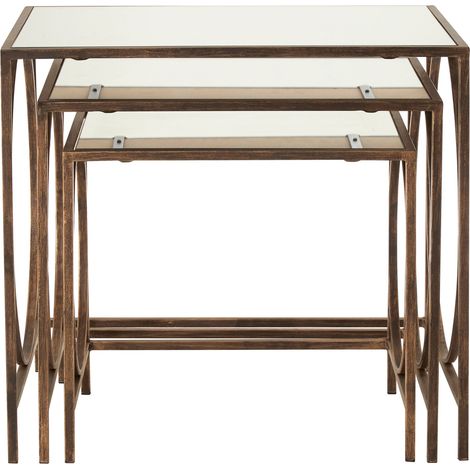 Premier Housewares Avantis Nest Of 3 Tables
