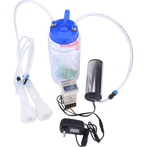 2L Machine à Traire Électrique Portative avec Régulateur de Pulsation pour Vache, 100‑250V Prise US (1/5)