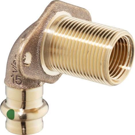 Viega Passaparete Profipress Sanpress, d 15mm, Rp 1/2, G 3/4 bronzo rosso o bronzo al silicio Modello 2232.1, 279288