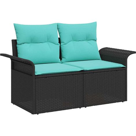 Maison Exclusive - Canapé de jardin avec coussin 141 x 62 x 69 cm polyrotin