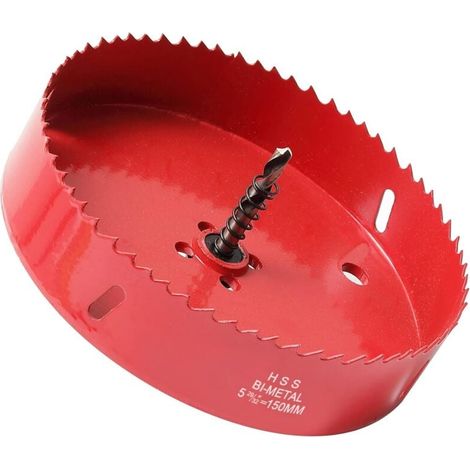 Bimetall-Lochsäge Ø150 mm – Schnellarbeitsstahl HSS M42 – Sechskantschaft – Für Aluminium, Eisen, Holz (1/4)