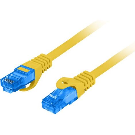 Lanberg patchcord s/ftp cat.6a 10m giallo lszh