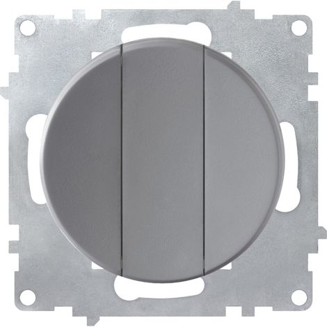 Interrupteur OneKeyElectro triple simple allumage LED, 1 voie, noir (1/4)