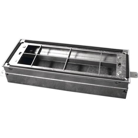 Zehnder ComfoCase Teleskoprahmen Bodeneinbau für CLD breit, Höhe 90-160mm, verzinkter Stahl