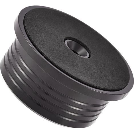 Disque stabilisateur 33/45 tours avec niveau à bulle pour platine vinyle - Noir (1/5)