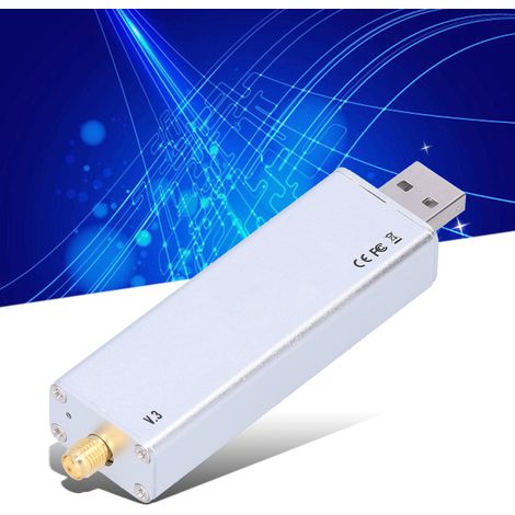 Récepteur logiciel haute stabilité à bande complète, compensé en température, TCXO 0,1 MHz-1,9 GHz, bande aéronautique ADSB (1/5)