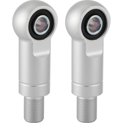 Paire d'adaptateur d'amortisseur d'air avec trou de 10 mm, augmentation de la hauteur de l'amortisseur pour moto, VTT, tout-terrain (type B argent 95 mm) (1/5)