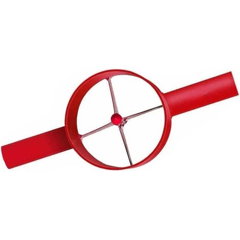 Fendeur à Bambou Manuel en Acier, Séparateur de Bambou Robuste avec Manche Allongé, Outil de Fendage Efficace pour Artisanat, Vannerie et Projets DIY (Rouge, 4 Coupes) (1/5)