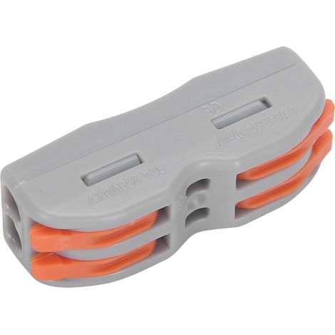 50 connecteurs à levier pour fils rigides et souples, bornes de raccordement rapides, accessoires industriels SPL-2 (1/5)
